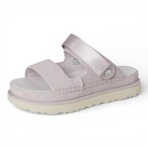 UGG Goldenstar Glide Slide Purple Bay Fog Platform Sandal Women's US size 10 NEW